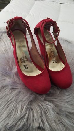 Cklass red rockabilly shoes sz 8