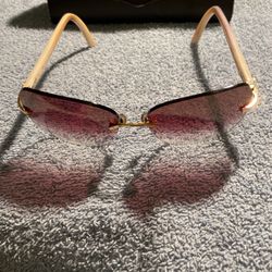 Cartier Women’s Buffalo Horn Sunglasses. 