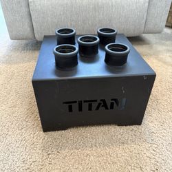 Titan Fitness 5 Olympic Barbell Storage Holder