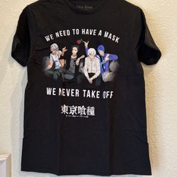 Tokyo Ghoul Graphic Print Men’s T-shirt  Size M -Black