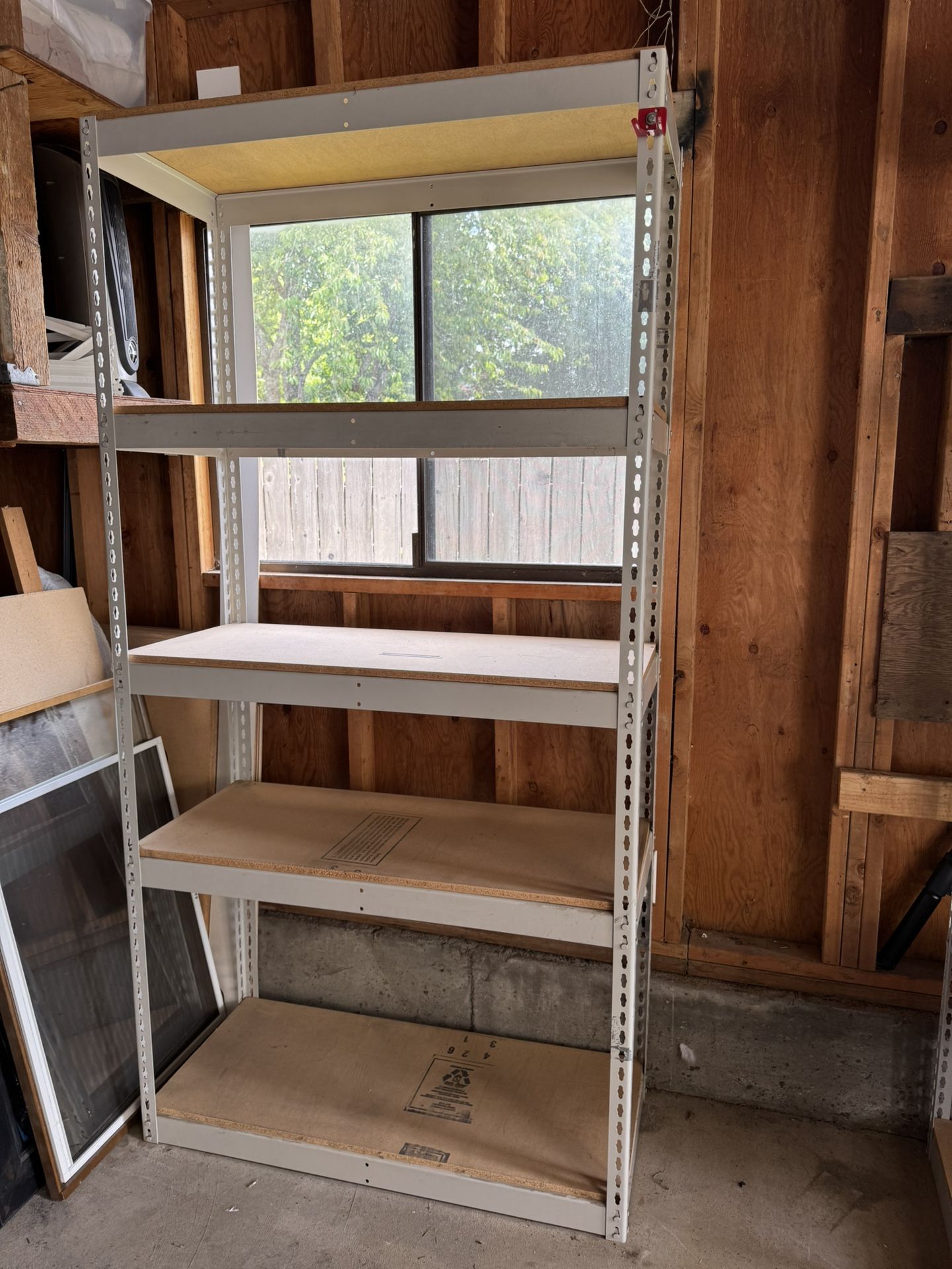 Metal Shelving Units (4)