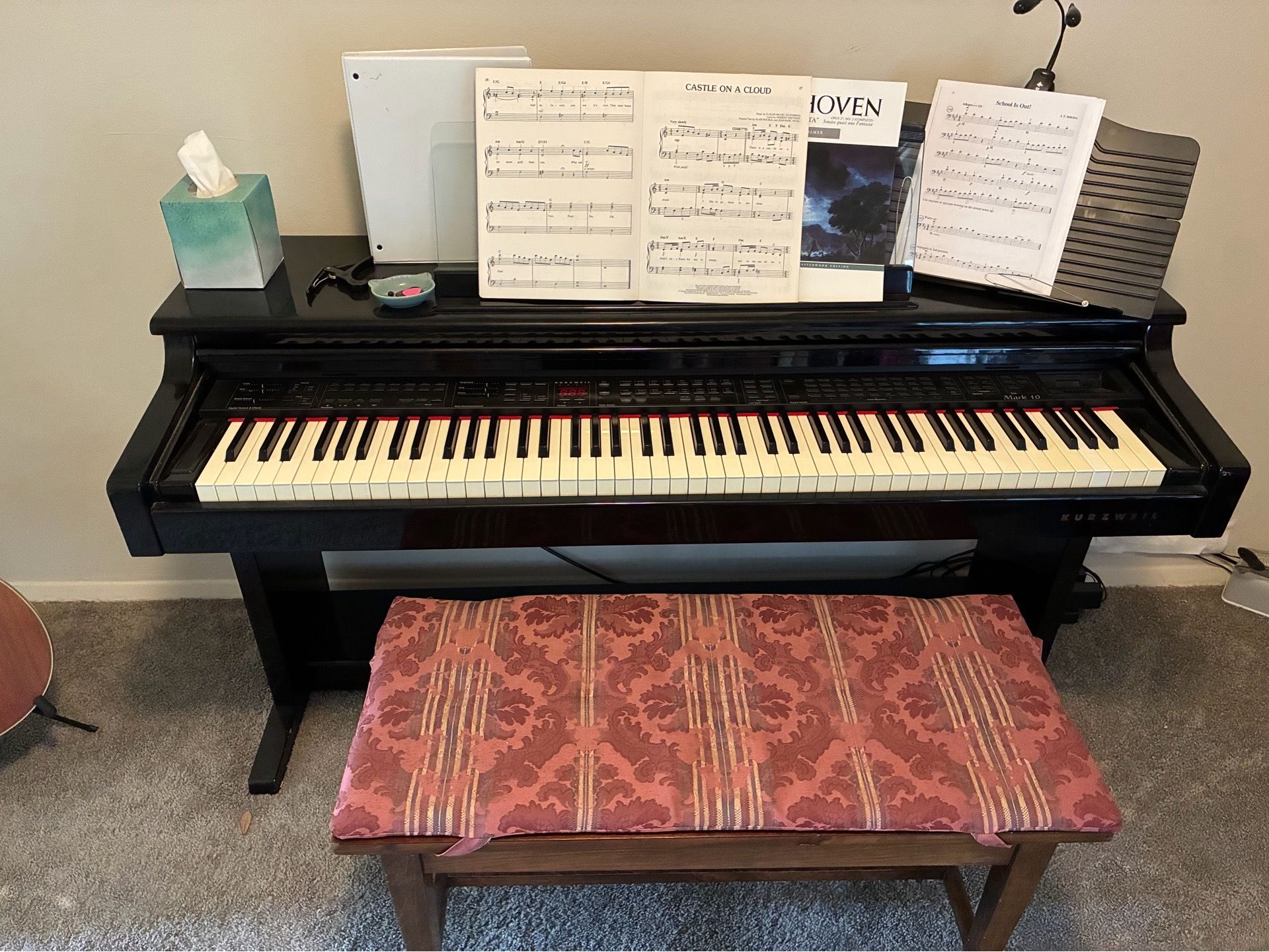 Digital Piano w/ 3 pedals and bench