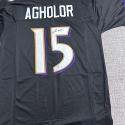 Nelson Agholor Signed Autograph Custom Jersey - Beckett Coa - Baltimore Ravems 