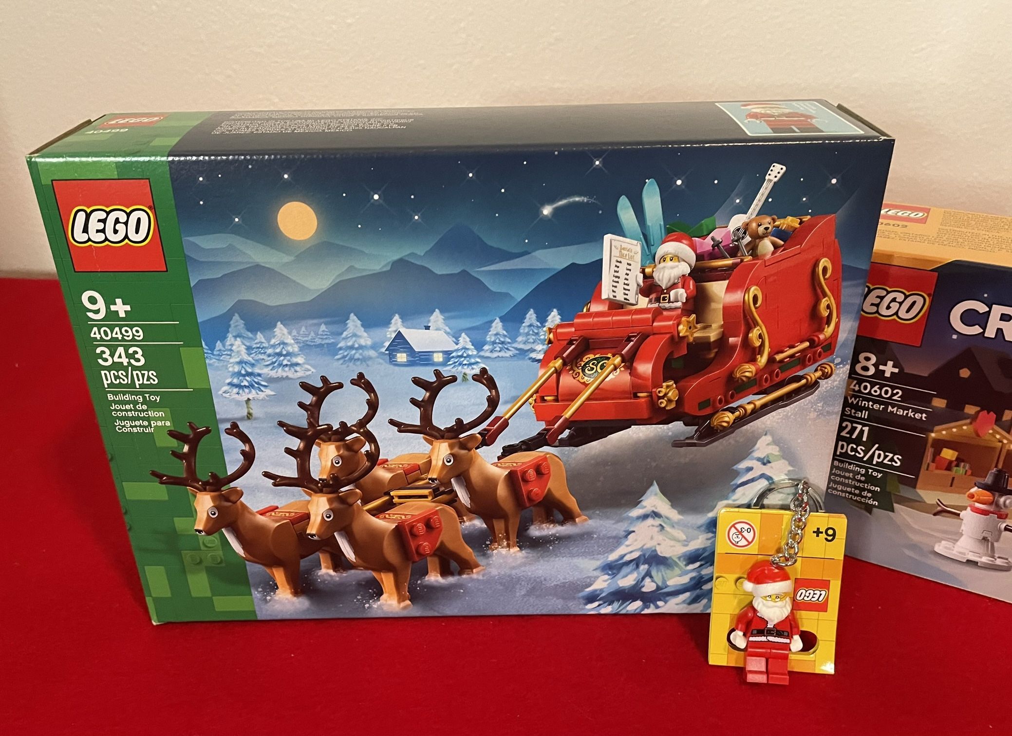 LEGO Santa's Sleigh (40499) and Winter Market Stall (40602) Bundle