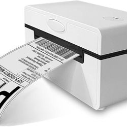 Shipping Label Printer for Phone Bluetooth/USB 4x6 Shipping Label Printer for Shipping Packages, Print at 7 inch/sec, White, Compatible with Etsy, Sho