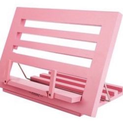 Annova wooden book stand pink color 34* 24* 2 cm folded Amazon open box never us