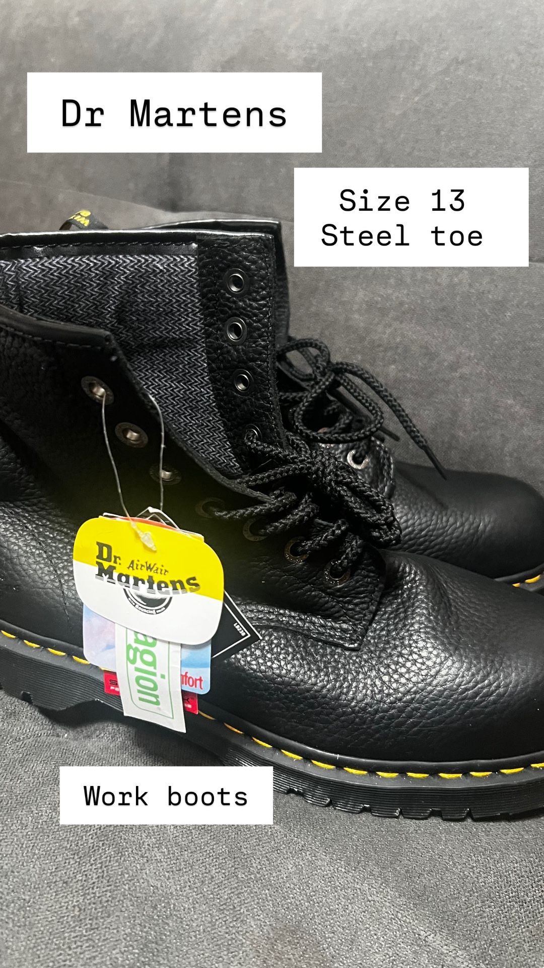 Dr Martens Industrial Steel Toe Boots