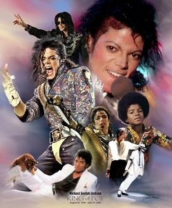 Wishum Gregory, King of Pop, Art Print Poster, Paper Size 11" x 8.5"