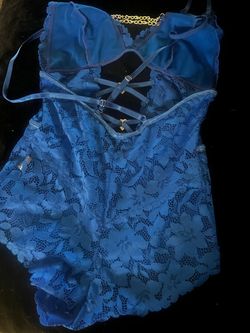 Blue Lace  Bodysuit