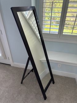 Black Easel Floor Length Mirror