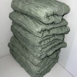 Sage green table runners