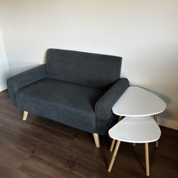 Couch 48” Plus 2 Coffee Tables