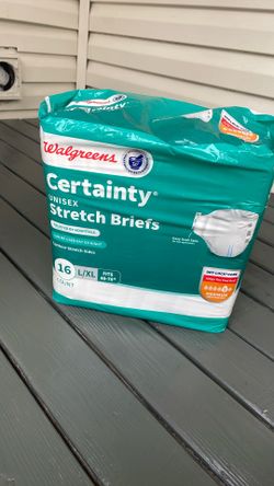 Walgreens Certainty Unisex Stretch Brief Maximum Absorbing 