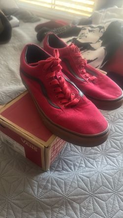 Old skool Red/Black vans