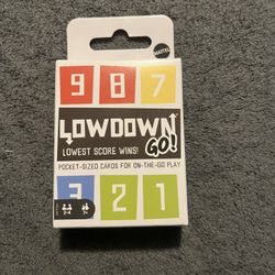 Low Down Card Game New From The Makers Of UNO - Mattel Games lowdown go pocket 