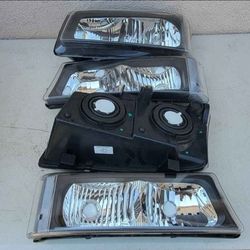 03-06 Chevrolet Silverado Avalanche Headlights Luces Micas Calaveras Faros Faroles Focos Chevy