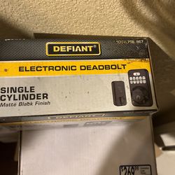 Defiant security door lock
