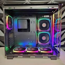 Skytech King 95 Pro Curve Glass Pannel Gaming PC Case with 6 ARGB Fans