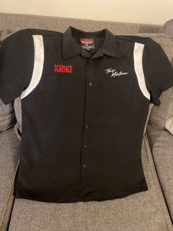 Scarface Black short-sleeve button up