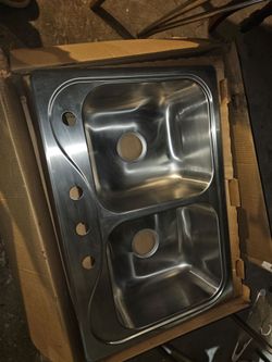 Sterling Stainless Steel Double Basin Drop-In Kitchen Sink