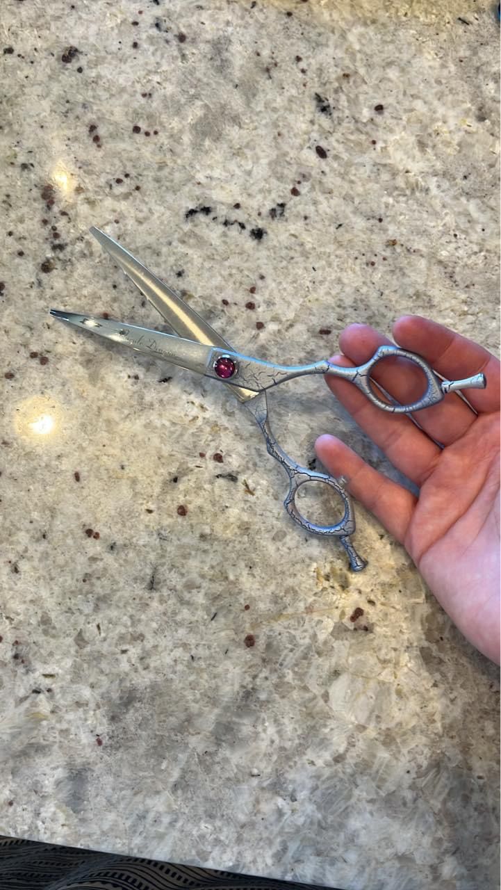 Dog Grooming Shears For Sale Purple Dragon Japanese steel 6.5” curved