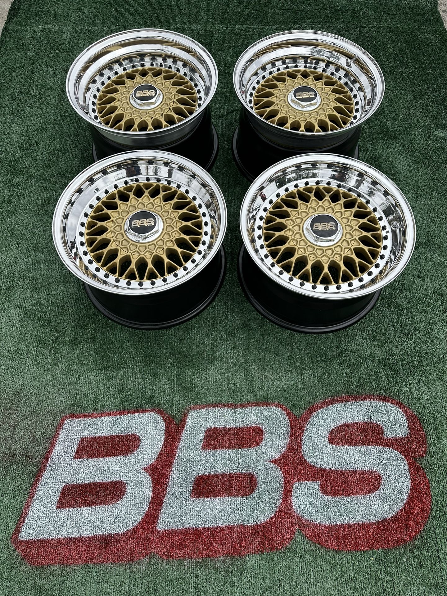 Genuine BBS RS 16x8.5 ET28 16x9.5 ET13 5x100 3pc Wheels