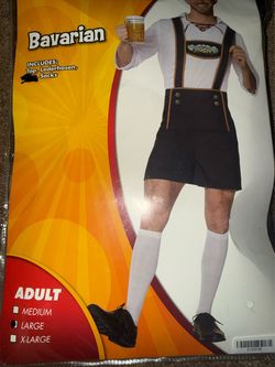Bavarian adult costume size Large
