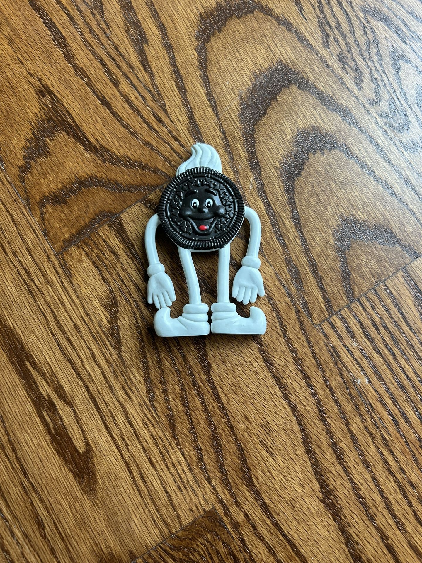 Vtg Nabisco Oreo Cookie Man, 4 Inch Bendable Toy 1998