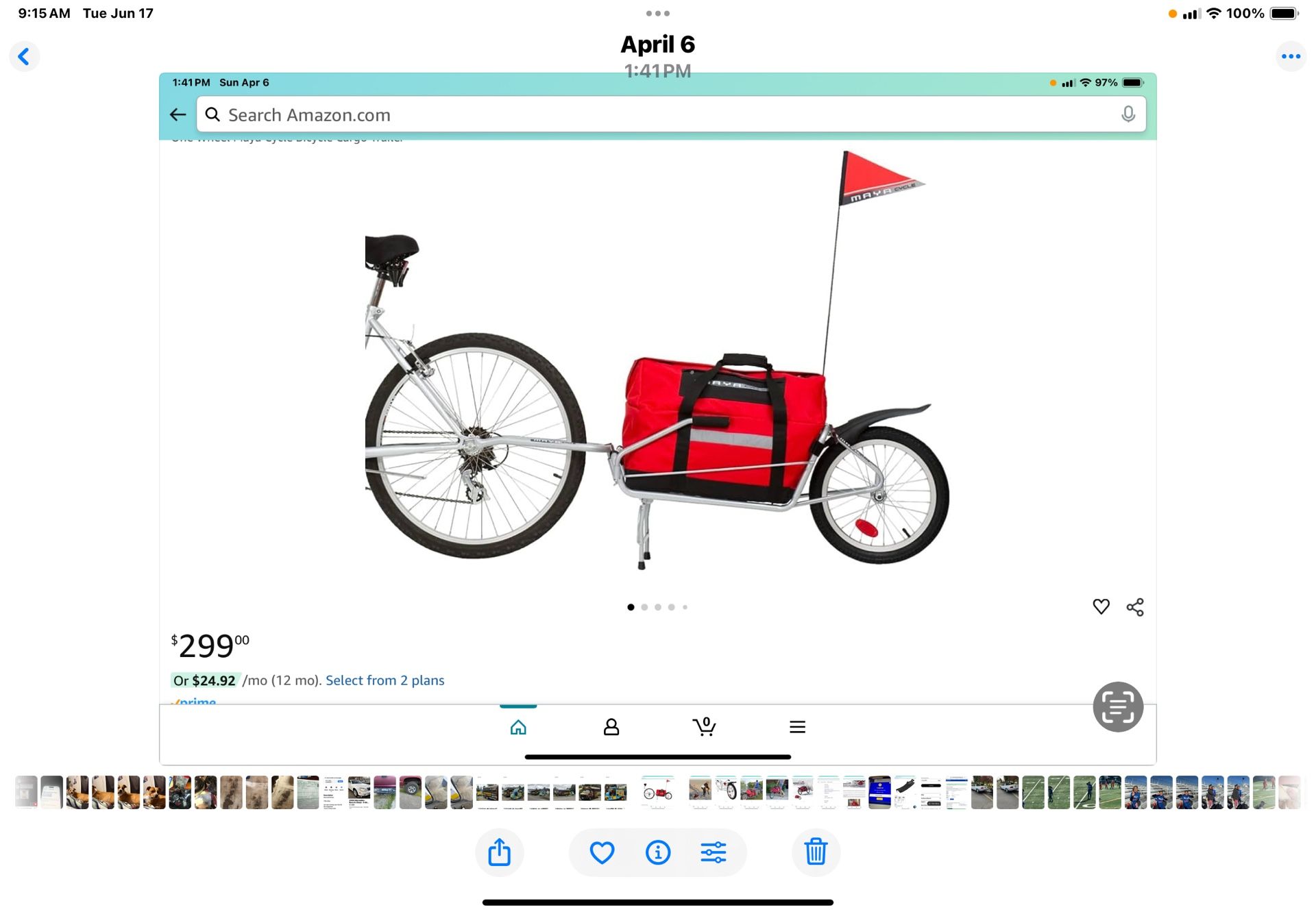 Maya Cycle bicycle cargo trailer
