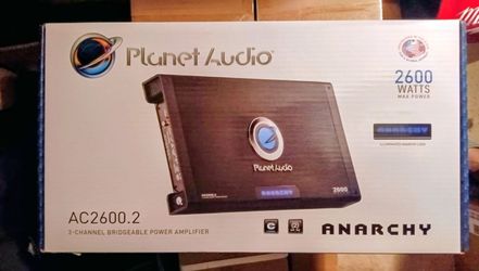 Planet Audio 2600 Watts 2 Ch Amplifier Brand New In The Box