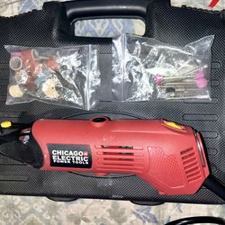 Chicago’s Electric Variable Speed Rotary Tool Kit w/ Case & Accessories
