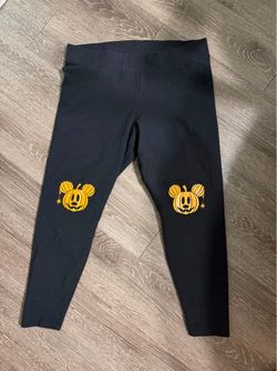 Mickey Mouse Pumpkin Halloween Leggings