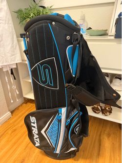 Brand New Callaway STRATA Golf Stand Bag – Black/Blue – Never Used