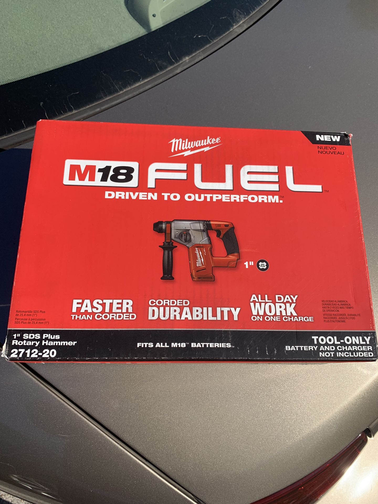 Milwaukee 1” sds plus rotary hammer drill