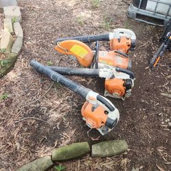 Stihl Blower And SAW Concret 