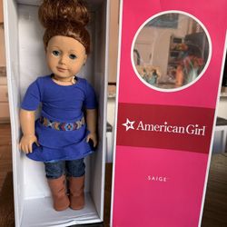 American Girl Doll – Saige (2013 Girl of the Year, with Box)