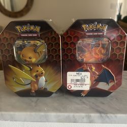 Pokemon Hidden fates tins sealed