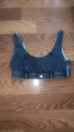 Adult Jean crop top