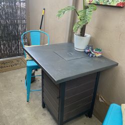 Patio Table with Fire Pit