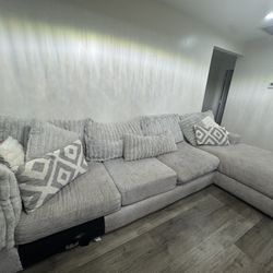 Grey White Sofa Set 