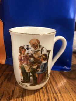 Vintage 1982 Norman Rockwell The Toymaker Mug by Norman Rockwell Museum