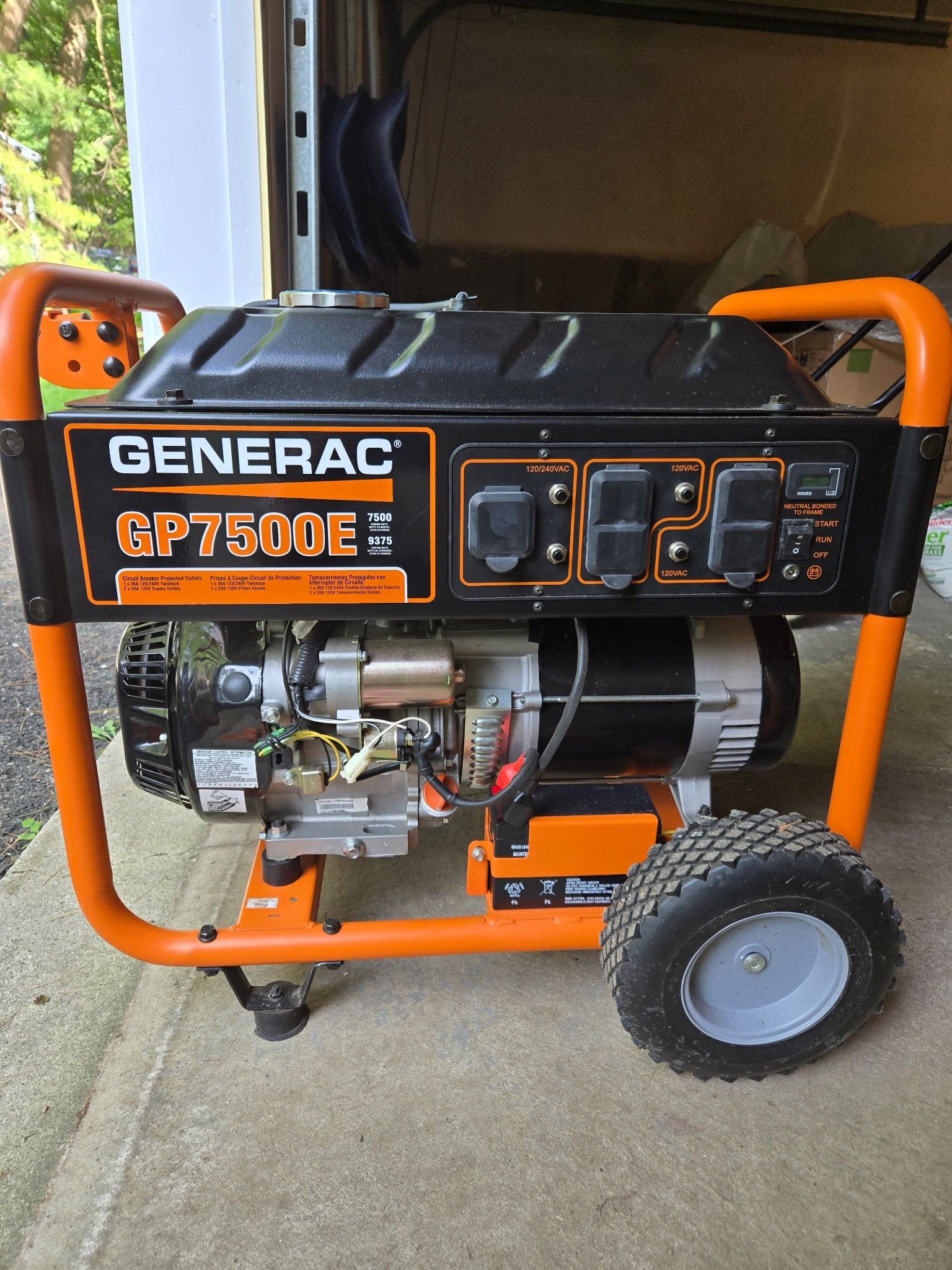 Generac GP7500E New condition