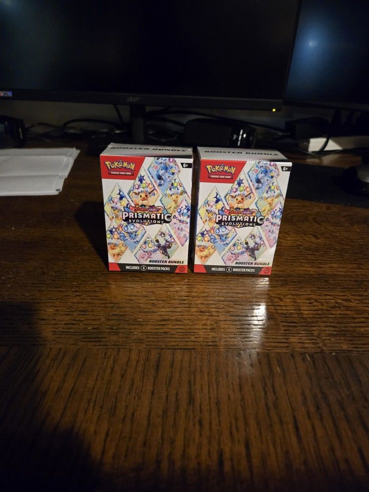 2 Sealed Prismatic Evolution Booster Bundles