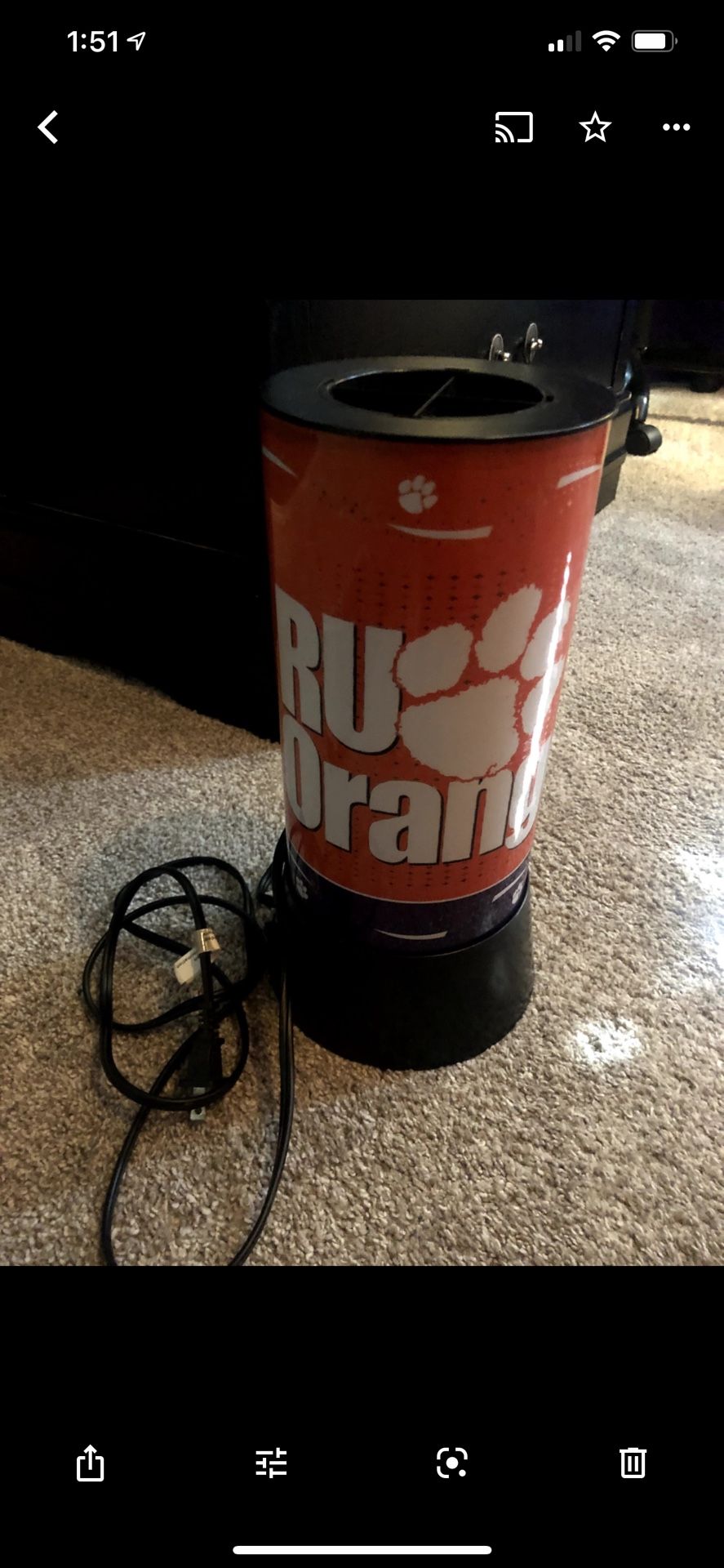 Clemson Lamp And Bank