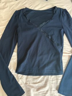 Navy Blue Long Sleeve Shirt 
