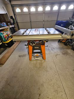Rigid TS3650 Cast Iron table saw for shop.