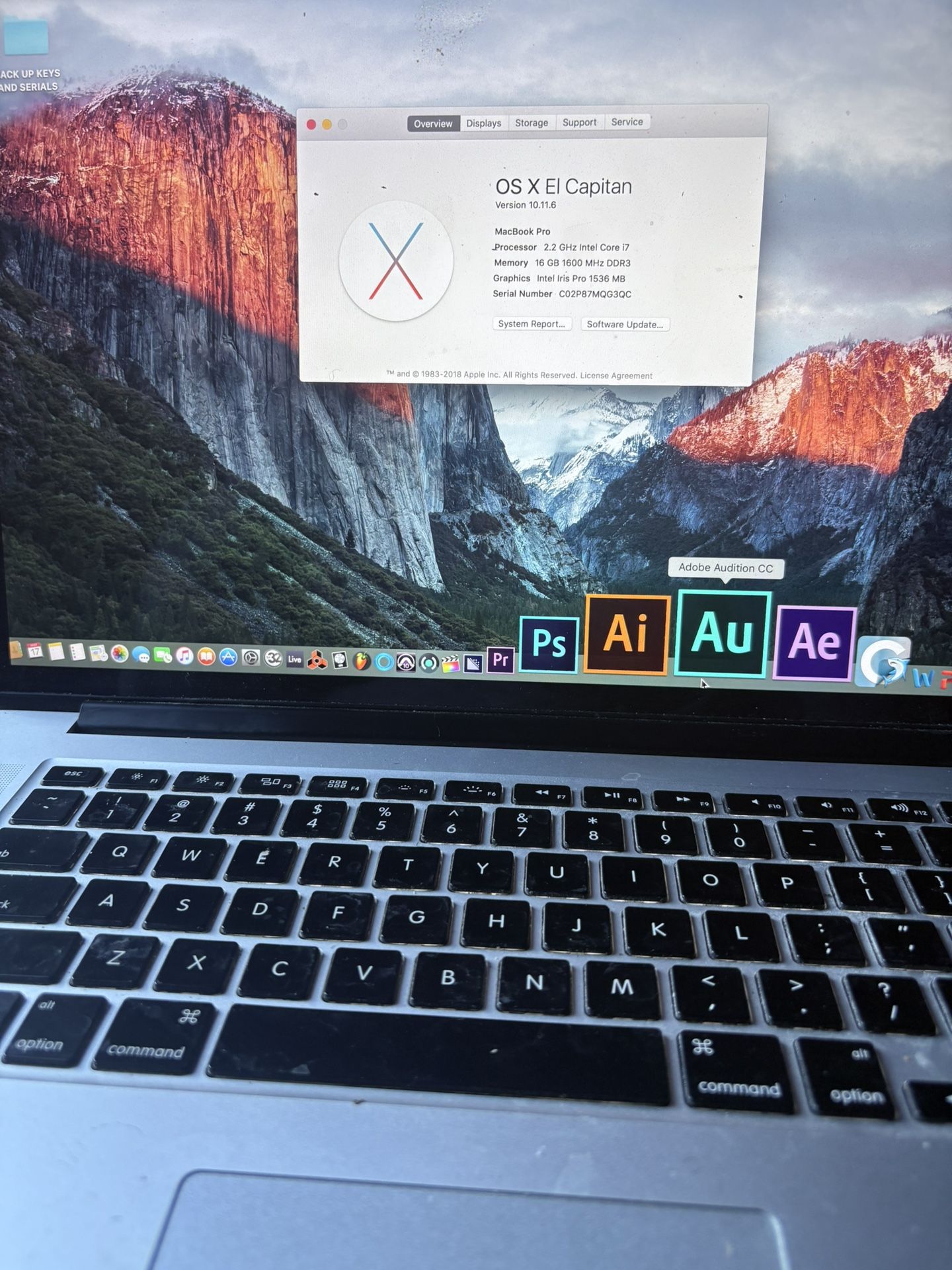 MacBook Pro 15inch 16gb *Loaded with Music And Editing Software *