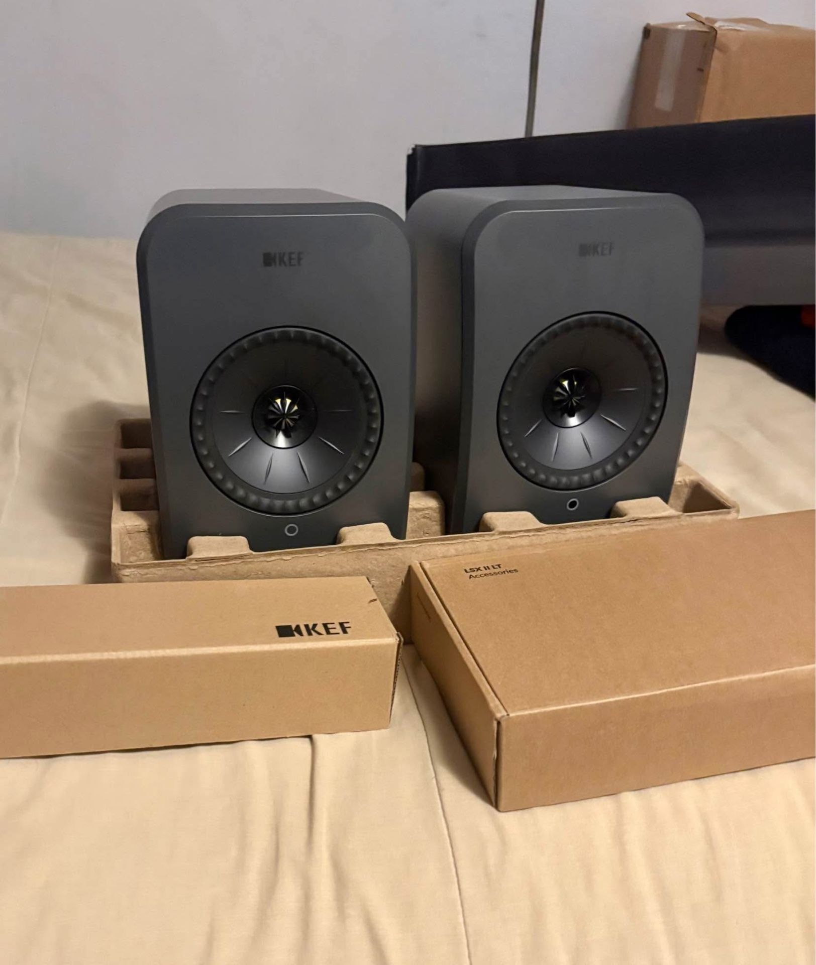 KEF LSX II LT Wireless HiFi Monitor Speakers | Premium Bookshelf System | Uni-Q Driver | High-Resolution Audio