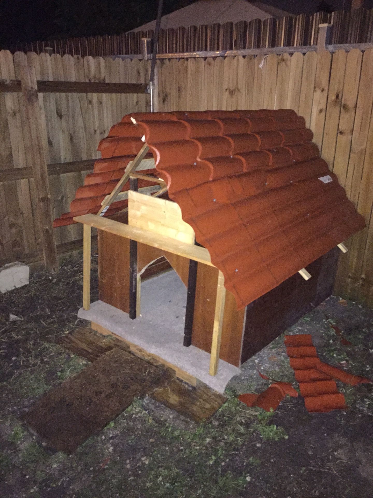 Home made dog house