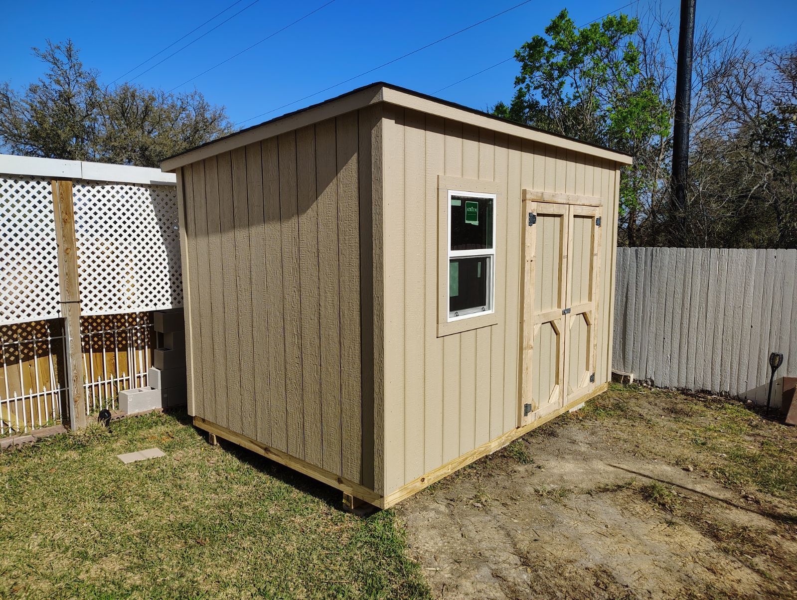 8x12 slanted roof shed!